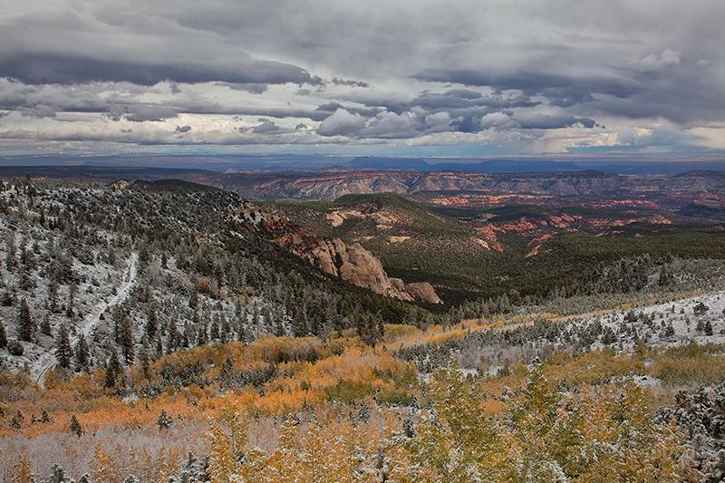 Blick vom Boulder Mountain in Richtung Capitol Reef NP